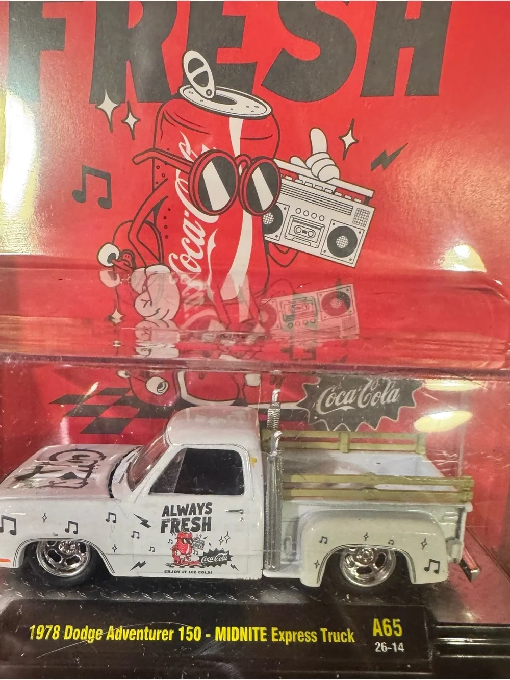 Coca-Cola Always Fresh White 1978 Dodge Adventurer 150 Toy Truck